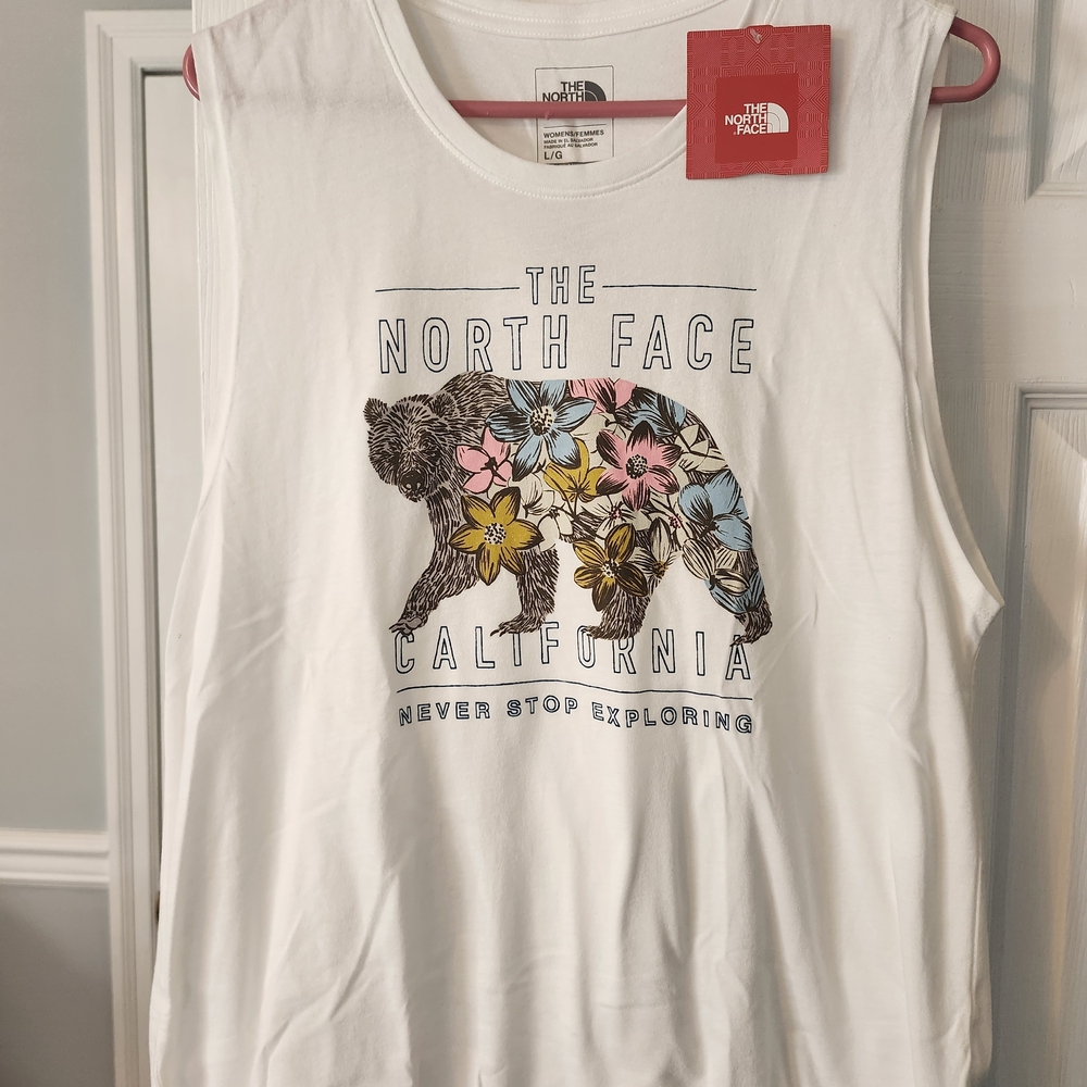 The North Face White Graphic Tank Top